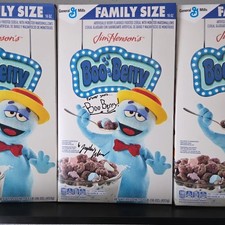 Signed BOO BERRY cereal box, Limited Edition Jim Henson Company
