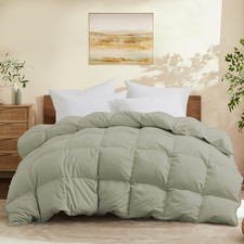 Queen Size down Comforter - All Season Ultra Soft Goose down  Feather Fiber Fil