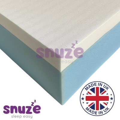 10'' Hartschaum blau Memory 7'' Hartschaum + 3'' Memory Foam mit abnehmbarer Reißverschlussabdeckung