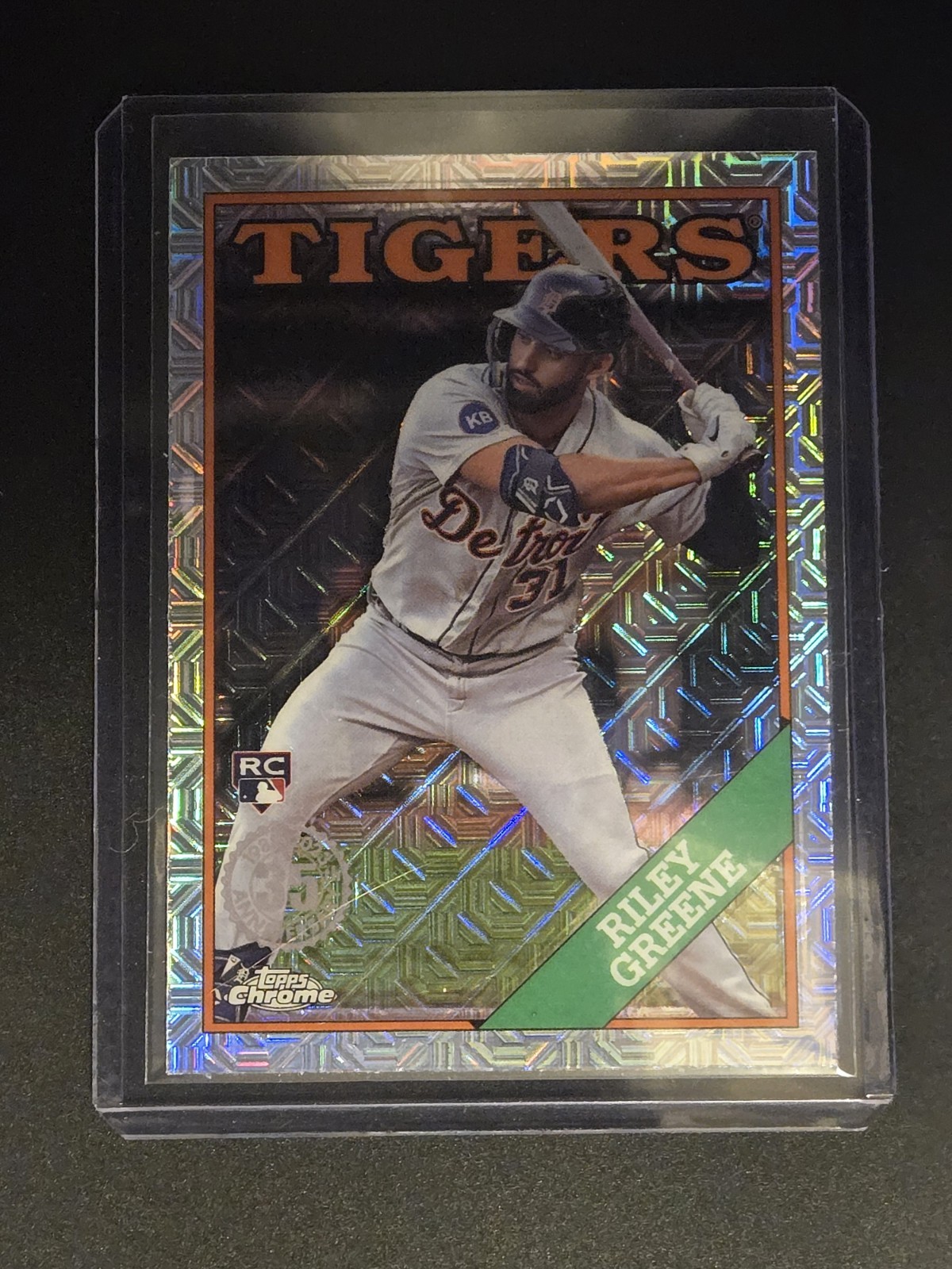 2023 Topps Update Riley Greene 1988 35th Anniversary Chrome RC #T88CU-7 Tigers