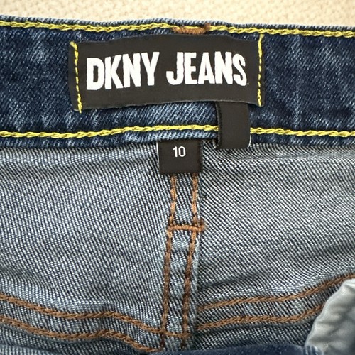DKNY Jeans Dark Wash Mini Skirt Size 10 Ladies Great Condition - Picture 4 of 7