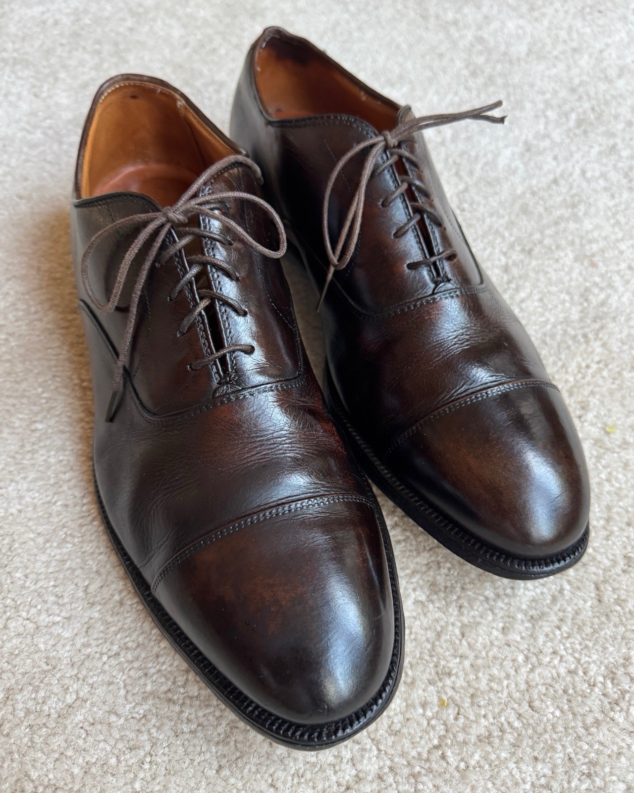 Alden 920 Dark Brown Calfskin Straight Tip Bal