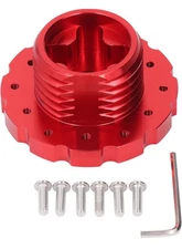 RASTP Red 74mm Steering Wheel Adapter Converter for PXN V10 Steering Wheel