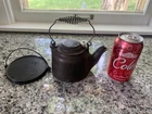 Salesman Sample Wagner Ware Sidney 0 Cast Iron Teapot & Holder Vintage Original