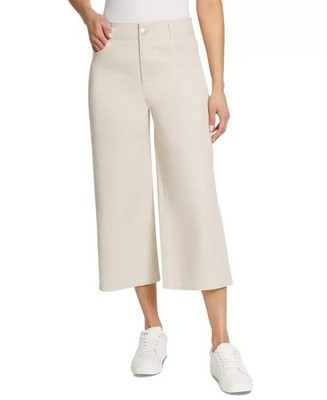 Gloria Vanderbilt Shape Effect Tummy 10 Sculpt Cropped Culotte Pants Stonewood