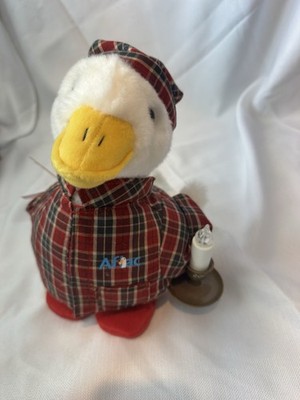 AFLAC 2007 Macys sprechende Ente flackernde Kerze 6 Zoll Weihnachten Plüsch getestet funktioniert