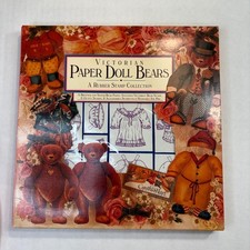 Cynthia Hart Victorian Paper Doll Bears Rubber Stamp Collection 1992 Vintage