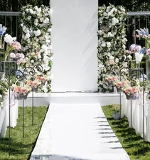  12 Pcs Adjustable Shepherd Hook 48" Tall 1/3in Thick Metal Garden Hook Rust 