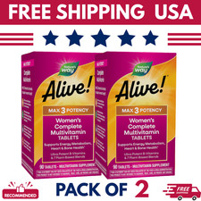 Nature's Way Alive Max3 Women's Multivitamin 90 Tablets Antioxidant 2 Pack