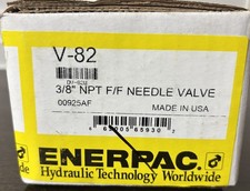 NEW In Box Enerpac V82 Needle Valve 3/8 in NPTF Oil Port