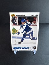1991 Upper Deck Hockey #386 Wendel Clark LEAFS EX/NM
