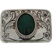 New Gemstone Flower Western Floral Cowboy Southwest Cowgirl Vintage Belt Buckle