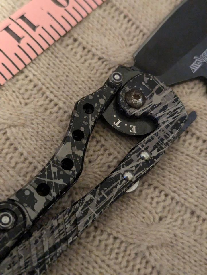 Kershaw 1900 UCBLK E.T. Urban Camo Folding Knife Rare Unusual Folder USA MADE - Image 3 of 4