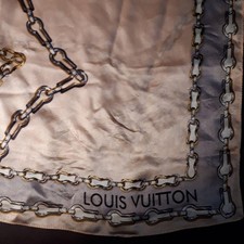 Louis Vuitton Vintage Scarf 90s-00s Large Monogram Design Used