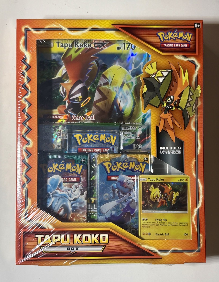 Pokemon TCG Tapu Koko Box - Tapu Koko Gx International Version | eBay