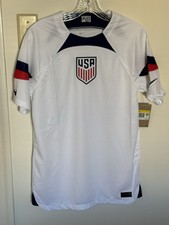 New 2022/23 Nike Men's Small Home Soccer Jersey S USMNT US USA World Cup White