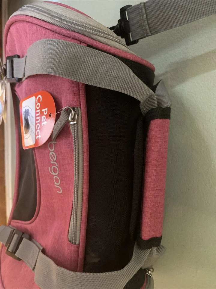 Porta mascotas - Porta gatos - Perro pequeño - Bolso rosa compatible con la aerolínea NUEVO Bergan Foto 3 de 4
