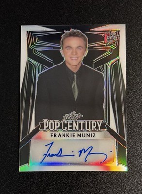 2023 Leaf Pop Century Clear Black Frankie Muniz 1st Auto /6 #BA-FM1