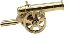 1Pcsmini Cannon, Desktop Artillery Model, Vintage Metal Mini Cannon, Brass Gold 