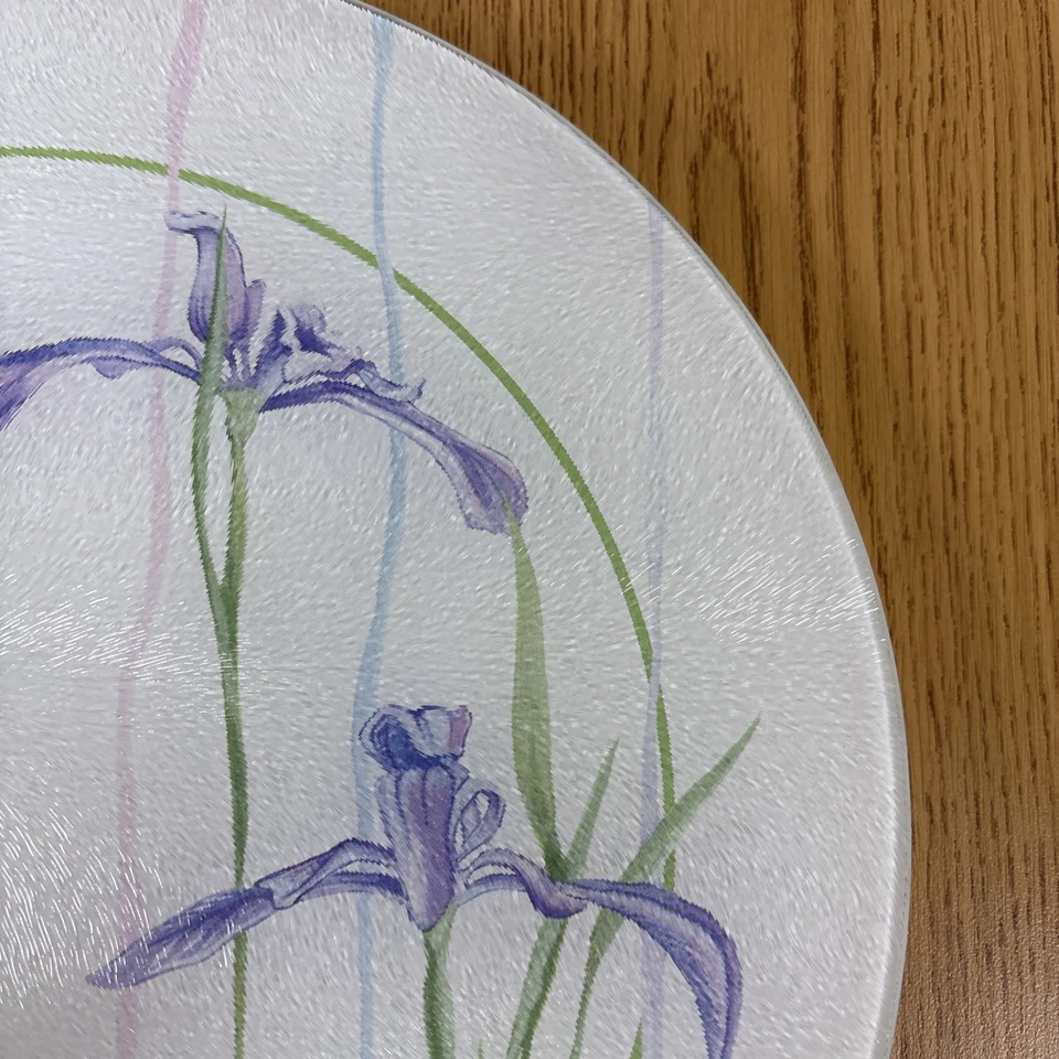 Corelle Coordinates 13” Lazy Susan Home Glass Collection - Shadow Iris - Image 3 of 4