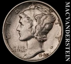 1940-D Silver Mercury Dime - Scarce  Better Date  No Reserve  #K4523