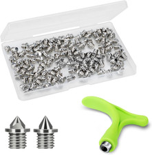 1/8 Inch Track Spikes 120 Pcs 3.2mm Alloy Steel Shoe Spikes Replacements and