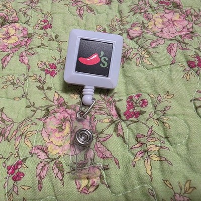 Chili's Restaurant Retractable Badge/ID Reel/Clip