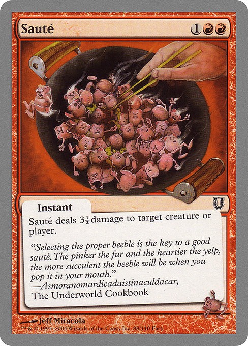 Sauté NonFoil Unhinged 88 NM MTG