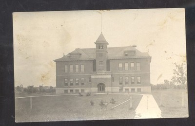 RPPC TYLER MINNESOTA SCHOOL HOUSE BUILDING NOW TORE DOWN REAL PHOTO POSTCARD