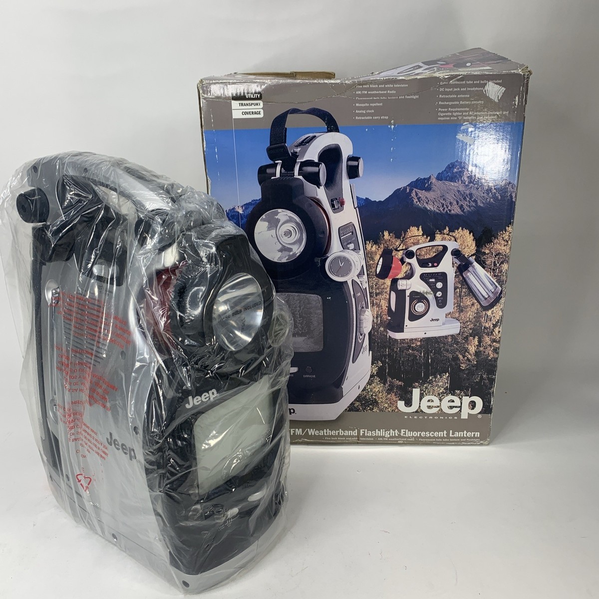 Jeep Electronics Jxltv TV Am FM Weatherband Flashlight Fluorescent