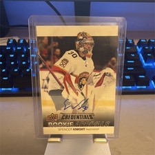 2021-22 Upper Deck Credentials Rookie Arrivals Auto Spencer Knight Panthers RA-6