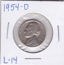 1954-D Jefferson Nickel L14