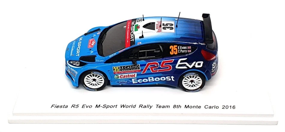 Spark 1/43 Scale S4965 - Ford Fiesta R5 Evo 8th #35 Monte Carlo 2016 - Image 4 of 4