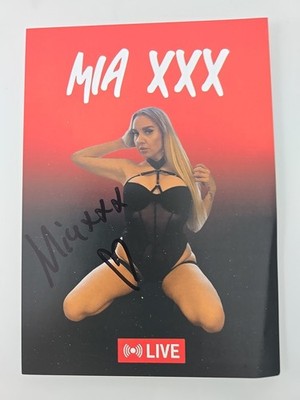 MIA XXX AUTOGRAMM SIGNIERT AUTOGRAPH SIGNED Autogrammkarte Erotik MODEL 