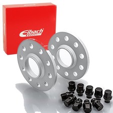 EIBACH PRO-SPACER 18mm SPURVERBREITERUNG SILBER 2x9mm SPURPLATTEN LK:5x120    