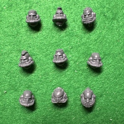 Warhammer 40k gemischt Space Marine Kopf Primaris Köpfe Bit Lot Games Workshop  