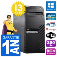 PC Tour Lenovo ThinkCentre M83 Core i3-4130 RAM 8Go Disque 250Go Windows 10 Wifi