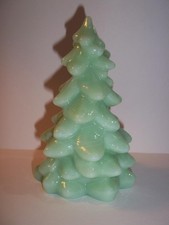Mosser Glass Jade Jadeite Green 5.5" Medium CHRISTMAS TREE Figurine