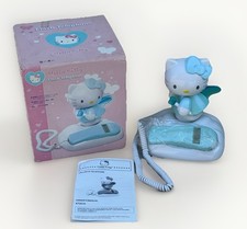 Sanrio Hello Kitty Phone Flash Telephone Japan BLUE color w/ Box No Power Cord