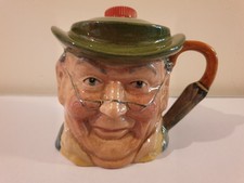 Vintage Kelsboro Ware Collectable Toby Jug Liquor Decanter/Bottle - Mr Pickwick