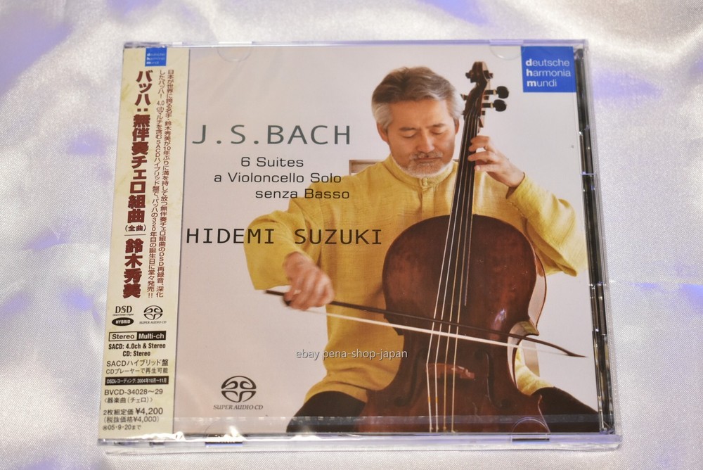 HIDEMI SUZUKI-BACH: SUITE FOR CELLO SOLO-JAPAN 2 SACD Hybrid