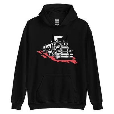 Sudadera negra Canguro con Capucha Diseño Pelicula Convoy Mac Rubber Duck