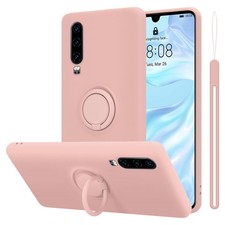 Case for Huawei P30 Protection Phone Cover TPU Silicone Ring