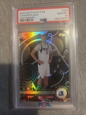 Cooper Flagg 2025 Topps Match Attax #121 BLACK Uncommon Rookie RC