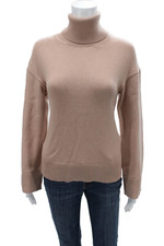 Adeam Unisex Pullover Turtleneck Sweater Beige Cotton Blend Size XS