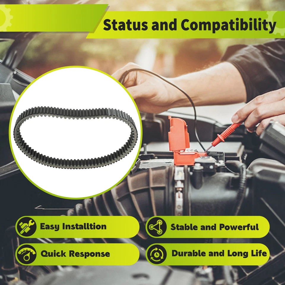 Drive Clutch Belt for Bennche Bighorn 500, Bighorn 700, Bighorn 700X 2010-2016 - Image 2 of 4