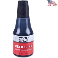 Cosco  Self-Inking Refill Ink - Black, 25ml Bottle for Crisp Impressions