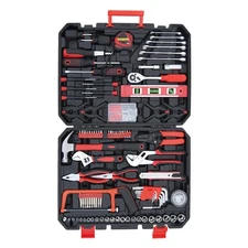 237-Piece Household Tools Kit Essential Home Repair Set with Plastic Toolbox ...