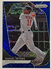 RAFAEL DEVERS 2020 BLUE MOJO Panini Prizm #173  s/n 062/175 - Red Sox / Giants