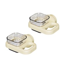 Bird Feeder, 2 PCS Plastics Bird Food Water Bowls Cups Cage Accessories for Conu